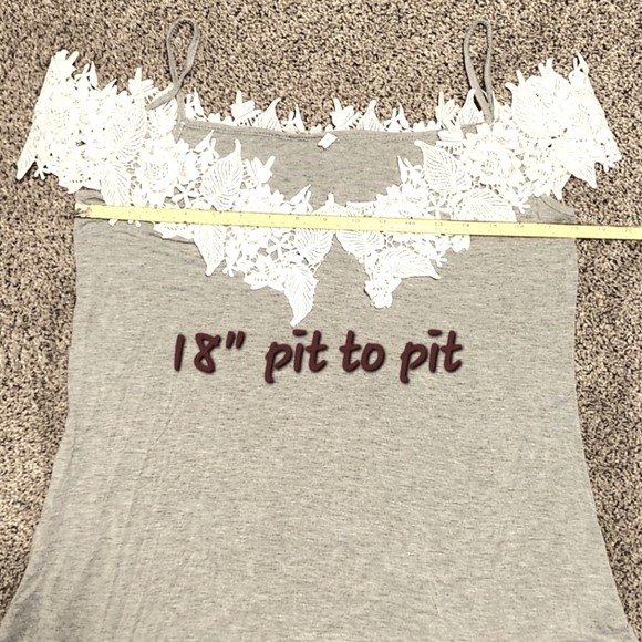 Crochet/Lace Off Shoulder Top - Picture 9 of 11